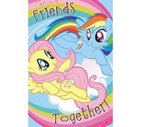 Pyramid International Póster de Friends Together, Madera, Multicolor, 91.5 x 61 x 0.03 cm