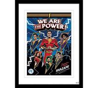 Pyramid International Póster de la película Shazam en marco (Fury of the Gods - We Are the Power Design with White Border) enmarcado en marco de 30 x 40 cm, producto oficial