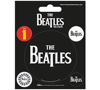 Pyramid International - Póster de los Beatles (Negro) Pegatinas de Vinilo, Papel, Multicolor, 10 x 12,5 x 1,3 cm