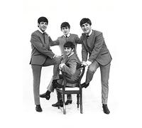 Pyramid International - Póster de los Beatles (Silla) - Lienzo Decorativo (30 x 40 cm, Madera, Multicolor, 30 x 40 x 1,3 cm