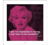 Pyramid International - Póster de Marilyn Monroe (I. Quote) - Impresión artística (40 x 40 cm, Papel, Multicolor, 40 x 40 x 1,3 cm