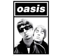 Pyramid International Póster de Oasis (Gallaghers) - Impresión oficial de Oasis para aficionados a la música - 61 cm x 91 cm Póster decorativo para dormitorio, estudio o dormitorio