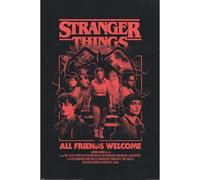 Pyramid International Póster de Stranger Things 5 (All Friends Welcome) de 91,5 cm x 61 cm, con licencia oficial de Netflix, tamaño único