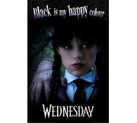 Pyramid International Póster de Wednesday Happy Colour (61 x 91,5 cm), Negro, 91.5L x 61W cm