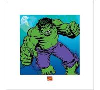 Pyramid International - Póster, diseño de Hulk (Marvel Comics) - Art Print (40 x 40 cm, Papel, Multicolor, 40 x 40 x 1,3 cm