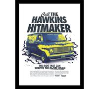 Pyramid International Póster enmarcado de coleccionista de Stranger Things 5 (Call The Hawkins Hitmaker), 30 cm x 40 cm, con licencia oficial de Netflix, listo para colgar, tamaño único