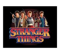 Pyramid International Póster enmarcado de coleccionista de Stranger Things 5 (Friends) de 30 cm x 40 cm, con licencia oficial de Netflix, listo para colgar, tamaño único