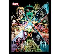Pyramid International Póster enmarcado de Guardianes de la Galaxia de Marvel (Power of the Infinity Stones), marco de 30 x 40 cm, regalos de Marvel para hombres y regalos de Marvel para mujeres,