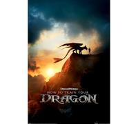Pyramid International Póster oficial de Cómo entrenar a tu dragón (póster de la película) | Arte decorativo de pared | 61 cm x 91,5 cm para dormitorios, dormitorios y fans