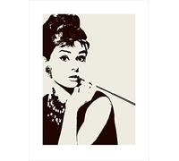 Pyramid International PPR40086 - Póster de Audrey Hepburn con Cigarrillo (60 x 80 cm)