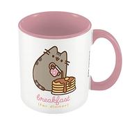 Pyramid International – Taza de cerámica Pusheen, diseño panqueques, 315 ml, caja regalo, dorado
