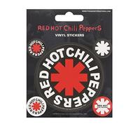Pyramid International Red Hot Chili Peppers - Pegatinas de vinilo (10 x 12,5 x 1,3 cm), multicolor, RD-RS660050