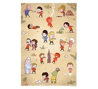 Pyramid International Redshirts-Impresión en Lienzo del 50 Aniversario 60 x 80 cm, Lona de Mezcla de algodón, Multicolor, 60 x 80 x 3.2 cm