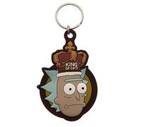 Pyramid International Rick and Morty - Llavero de goma, con cremallera o dije de mochila (diseño King of Sh*t) - Producto oficial, talla única (RK39323C), mixto, Talla única, Moderno