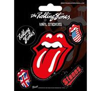 Pyramid International Rolling Stones (Tongue) Pegatinas de vinilo, papel, multicolor, 10 x 12,5 x 1,3 cm