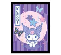 Pyramid International Sanrio (Kuromi Japanese) - Impresión de coleccionista (enmarcada) - Arte de pared vibrante con diseño icónico de Kuromi, 30 cm x 40 cm, talla única