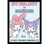 Pyramid International Sanrio (My Melody & Kuromi BFF) - Impresión enmarcada (30 x 40 cm), diseño de coleccionista