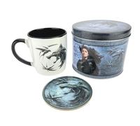 Pyramid International Set de regalo de The Witcher con taza y posavasos en lata de regalo reutilizable, producto oficial