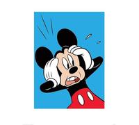 Pyramid International Shocked Mickey Mouse Art Print, Papel, Multicolor, 60 x 80 x 1,3 cm