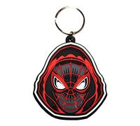 Pyramid International Spider-Man Miles Morales (Hooded) Rubber Keychain, Llavero Unisex adulto, Multi, One Size