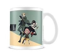 Pyramid International Spy X Family Mug (Cool vs Family Design) Taza de café de cerámica de 11 onzas, tazas y tazas de café para hombres, tazas para mujeres y tazas para niños, producto oficial