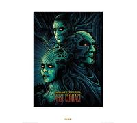 Pyramid International Star Trek (Primer Contacto) 50th Anniversary-Art impresión 60 x 80 cm, Papel, Multicolor, 60 x 80 x 1,3 cm