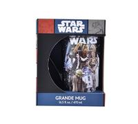 Pyramid International Star Wars Classic, Darth Vader y Stormtrooper, escena de batalla galáctica, taza grande de cerámica para capuchino, 570 ml, talla única