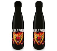 Pyramid International Stranger Things - Botella de agua de metal para niños, diseño del club (Hellfire Club), 540 ml, producto oficial