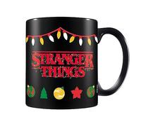 Pyramid International Stranger Things - Taza de café (325 ml), diseño de cadena de luces navideñas