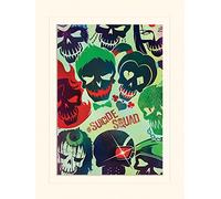 Pyramid International Suicidio Squad (Calaveras) - de el Hobbit Memorabilia 30 x 40 cm, Papel, Multicolor, 30 x 40 x 1,3 cm