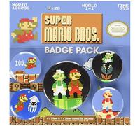 Pyramid International Super Mario Bros. - Insignia retro, multicolor, 10 x 12,5 x 1,3 cm
