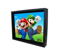 Póster 3D Super Mario Pyramid Lenticular Marco Plástico 23,5x28,5cm Licencia Oficial