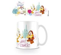 Pyramid International Taza de café de 315 ml con Texto en inglés «Be Our Invited» de La Bella y la Bestia