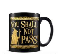 Pyramid International El Señor de los Anillos You Shall Not Pass Unisex Taza Negro/oro cerámica