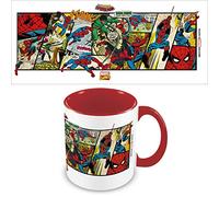 Pyramid International Taza de cerámica Marvel Comics Spider-Man en caja de regalo (325 ml), diseño de Spider-Man Panels