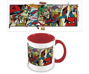 Pyramid International Taza de cerámica Marvel Comics Spider-Man en caja de regalo (325 ml), diseño de Spider-Man Panels