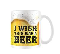 Pyramid International - Taza I Wish This Was Beer (Talla Única) (Dorado, Blanco, Negro)