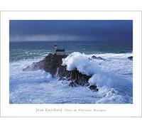 Pyramid International The Art Group Phare De Tevennec, Bretagne Jean Guichard, impresión artística, Papel, Multicolor, 60 x 80 x 1,3 cm