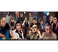 Pyramid International The Bad Guys (The Art of Justin Reed) - Lienzo Decorativo (50 x 100 cm), Madera, Multicolor, 50 x 100 x 1,3 cm