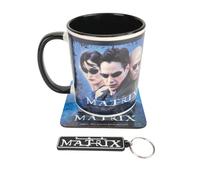 Pyramid International The Matrix - Juego de taza oficial de regalo, incluye posavasos, llavero, Multicolor