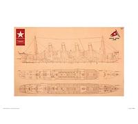Pyramid International Titanic (9) - de el Hobbit Memorabilia 30 x 40 cm, Papel, Multicolor, 30 x 40 x 1,3 cm