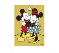 Pyramid International True Love Mickey y Minnie Mouse Art Print, Papel, Multicolor, 60 x 80 x 1,3 cm