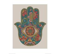 Pyramid International Valentina Ramos (Hamsa) - Lámina Decorativa (40 x 50 cm, Papel, Multicolor, 40 x 50 x 1,3 cm)