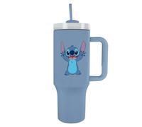 Pyramid International LILO & Stitch - Vaso de 1200 ml con popote y tapa, aislamiento al vacío avanzado de doble pared, mantiene el frío hasta 11 horas, caliente hasta 7 horas, sin BPA