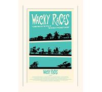 Pyramid International Wacky Races-Mounted impresión Memorabilia 30 x 40 cm, Papel, Multicolor, 30 x 40 x 1,3 cm