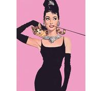 Pyramid International WDC92173 Audrey Hepburn Pink - Lienzo Decorativo