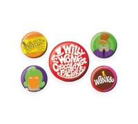 Pyramid International Willy Wonka & The Chocolate Factory - Paquete de insignias, Nc, Talla única