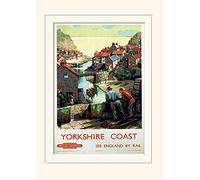 Pyramid International Yorkshire Costa 4-Mounted impresión Memorabilia 30 x 40 cm, Papel, Multicolor, 30 x 40 x 1,3 cm
