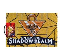 Pyramid International Yu-Gi-Oh! - Felpudo para Puerta (diseño Enter The Shadow Realm) de Fibra de Coco, para Exterior e Interior, 60 cm x 40 cm, Producto Oficial