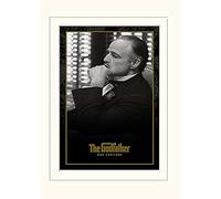 Pyramid Internationala Godfather-Don Corleone-Mounted impresión Memorabilia 30 x 40 cm, Papel, Multicolor, 30 x 40 x 1,3 cm